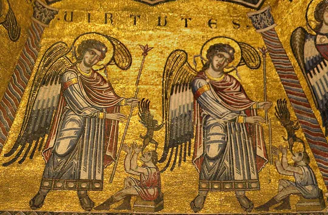 Le Virtù nei mosaici del battistero di Firenze